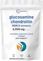 Micro Ingredients, Glucosamine Chondroitin MSM & Turmeric, 4,000 mg Equivalent, 300 Bisected Tablets харагдац 1