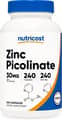 Nutricost, Zinc Picolinate, 30 mg, 240 Capsules харагдац 1
