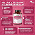 Zazzee Naturals, Myo + D-Chiro Inositol, Folate & Vitamin D3, 40:1 Ratio, 120 Vegan Capsules харагдац 3