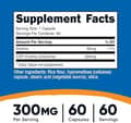 Nutricost, CDP Choline Citicoline, 300 mg, 60 Vegetarian Capsules харагдац 2
