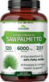 Zazzee, Saw Palmetto, 6,000 mg, 20:1 Extract, 40% Fatty Acids, 120 Vegan Capsules харагдац 1