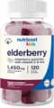 Nutricost, Elderberry Gummies with Vitamin C & Zinc, 1,450 mg Elderberry Equivalent, 120 Gummies харагдац 1
