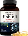 Naturebell, Omega-3 Fish Oil, 4,200 mg, 1,200 mg EPA & 900 mg DHA, 180 Softgels харагдац 1