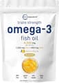 Triple Strength Omega-3 Fish Oil 4,200 MG Per Serving 1,200 MG EPA + 900 MG DHA Lemon Flavor Burpless 240 Softgels харагдац 1