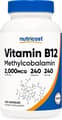 Micro Ingredients, Vitamin B12 Methylcobalamin, Natural Strawberry Flavor, 2,500 mcg, 240 Chewable Tablets харагдац 4