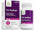 Tri-Iodine 25 MG Three Forms Of Iodine Breast Prostate & Colon Health Healthy Detoxification 60 Capsules 2 Month Supply Dietary Supplement Vegan харагдац 3