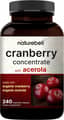 Naturebell Cranberry Concentrate with Acerola Cherry - 240 Vegetarian Capsules 360mg Cranberry Extract 240 Vegetarian Capsules харагдац 1