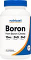 Nutricost, Boron From Boron Citrate, 10 mg, 240 Capsules харагдац 1