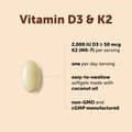 Micro Ingredients, Vitamin D3 + K2, 2,000 IU D3 + 50 mcg K2 MK-7, 300 Softgels харагдац 3