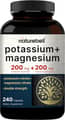 Naturebell Potassium Magnesium Electrolyte Powder Capsules 200мг Кали ба 200мг Магни 240 Капсул харагдац 1