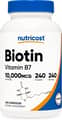 Nutricost, Biotin (Vitamin B7), 10,000 mcg, 240 Capsules харагдац 1