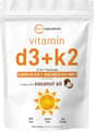 Micro Ingredients, Vitamin D3 & K2, 5,000 IU D3 & 100 mcg K2 (MK-7), 300 Softgels харагдац 1