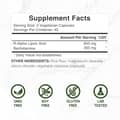 DEAL SUPPLEMENT Stabilized R-Alpha Lipoic Acid with Benfotiamine 600 mg R-alpha lipoic acid + 300 mg benfotiamine per serving 120 vegetarian capsules харагдац 4