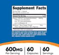 Nutricost KSM-66 Ashwagandha Root Extract 600mg, 60 Veggie Caps - 5% Withanolides - with BioPerine 600мг KSM-66, 5% Витанолид 60 Veggie Caps харагдац 2