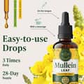 HERBAMAMA Mullein Leaf Drops for Lungs 2 fl oz / 60 ml харагдац 6