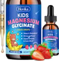 Hovika, Kids Magnesium Glycinate Liquid with L-Theanine, Omega-3, B6, D3, Zinc, Strawberry, 2 fl oz харагдац 2