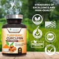Nature's Nutrition Turmeric Curcumin Supplement - 95% Curcuminoids with Organic Turmeric & 240 Capsules Нэг тун: 1800мг органик куркума, 95% куркуминоид, 10мг БиоПерин 240 Капсул харагдац 2
