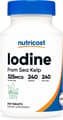 Nutricost, Iodine from Sea Kelp, 325 mcg, 240 Tablets харагдац 2