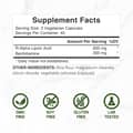 DEAL SUPPLEMENT Stabilized R-Alpha Lipoic Acid with Benfotiamine 600 mg R-alpha lipoic acid + 300 mg benfotiamine per serving 120 vegetarian capsules харагдац 3