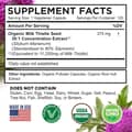 FarmHaven USDA Organic Milk Thistle 30:1 Extract, 80% Silymarin, 375mg, 120 Vegan Capsules харагдац 6