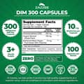DIM 300 mg Per Capsule, 100 Count, Plus 10 mg BioPerine, Estrogen Balance, Hormonal Acne, Menopause Support, Hormonal Balance, Diindolylmethane, Vegan, All-Natural, Non-GMO харагдац 4