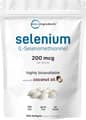 Micro Ingredients, Selenium (L-Selenomethionine), 200 mcg, 500 Softgels харагдац 1