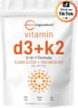 Micro Ingredients, Vitamin D3 + K2, 5,000 IU D3 + 100 mcg K2 (MK-7), 300 Softgels харагдац 1