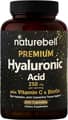 Naturebell, Hyaluronic Acid Plus Vitamin C & Biotin, 250 mg, 240 Capsules харагдац 1