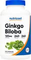 Nutricost, Ginkgo Biloba, 120 mg (24% Flavone Glycosides), 240 Capsules харагдац 1