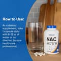 NAC Vegan N-Acetyl L-Cysteine 600mg 180 Capsules 180 Servings харагдац 4