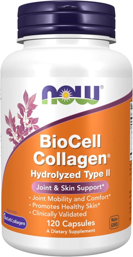NOW Foods, BioCell Collagen Hydrolyzed Type II, 1,000 mg, 120 Veg Capsules
