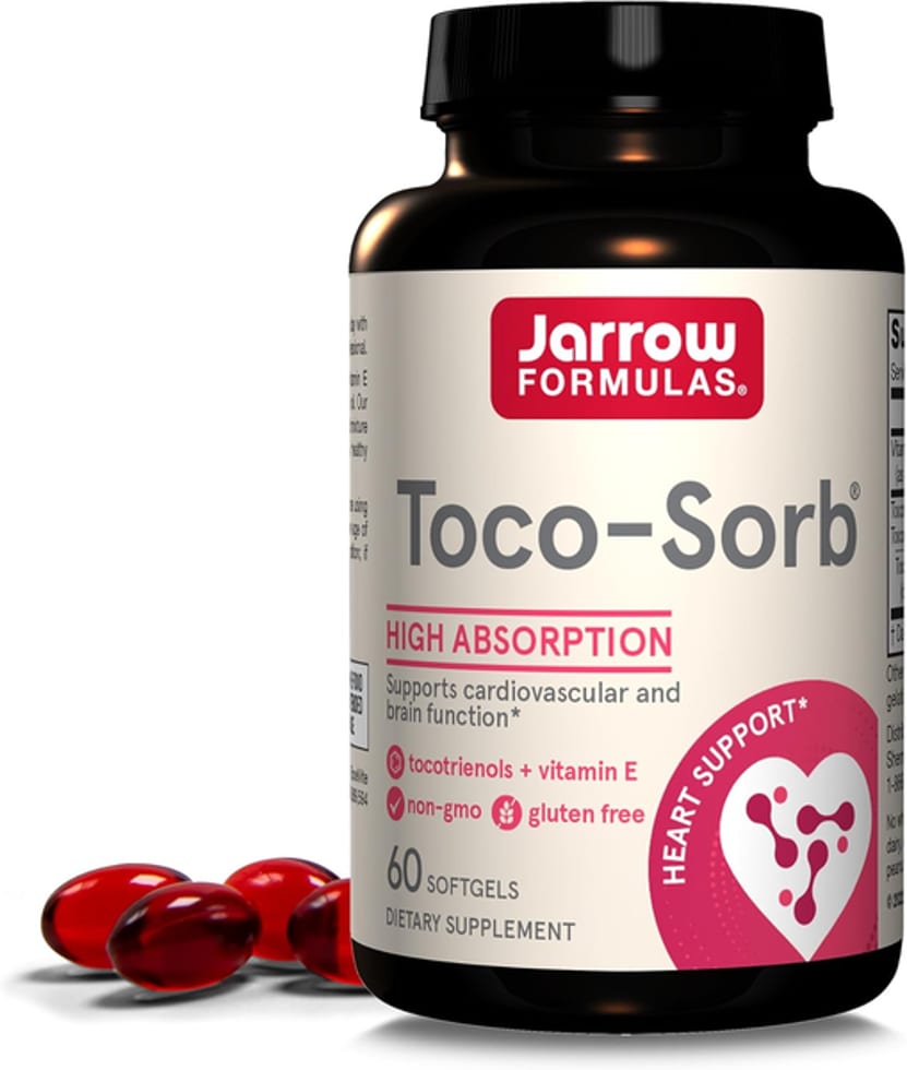 Toco-Sorb High Absorption Tocotrienols + Vitamin E Heart Support 60 Softgels Dietary Supplement