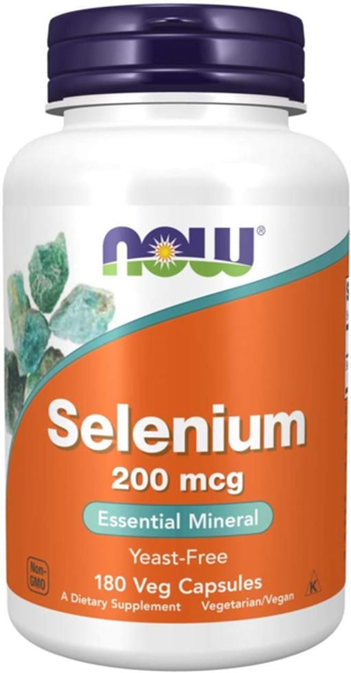 NOW Foods, Selenium, 200 mcg, 180 Vegan Capsules