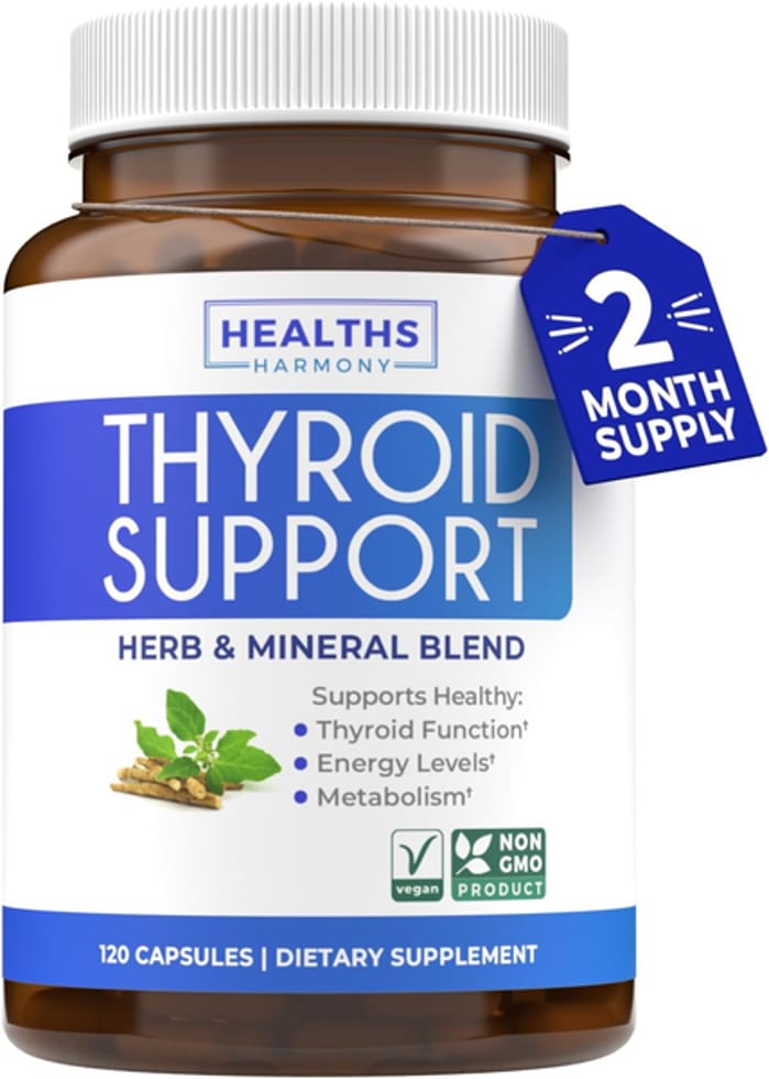 Health's Harmony, Thyroid Support Herb & Mineral Blend, Iodine 150 mcg, 120 Capsules