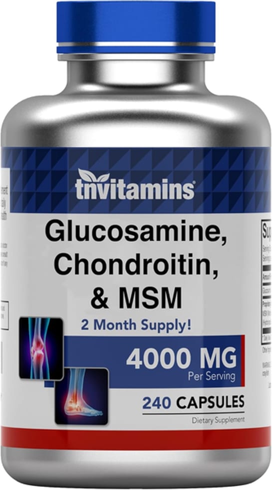 Glucosamine Chondroitin & Msm Joint Support Supplement 4000 MG Per Serving 240 Capsules