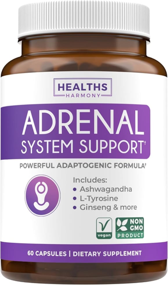 Health's Harmony, Ashwagandha, L-Tyrosine & Ginseng, 60 Capsules