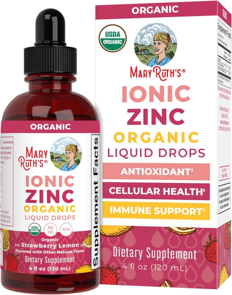 MaryRuth's, Organic Ionic Zinc Liquid Drops, Strawberry Lemon, 4 fl oz (120 ml)