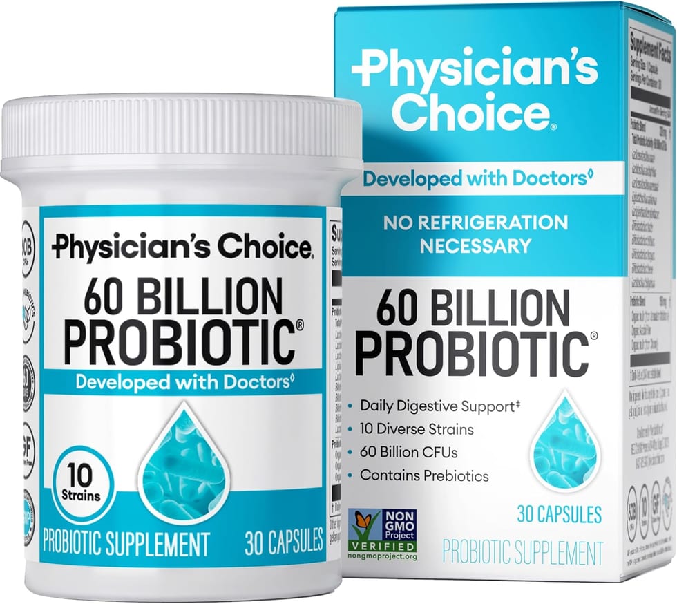 Physician's Choice, Probiotic, 60 Billion CFU, 10 Strains, 60 Capsules