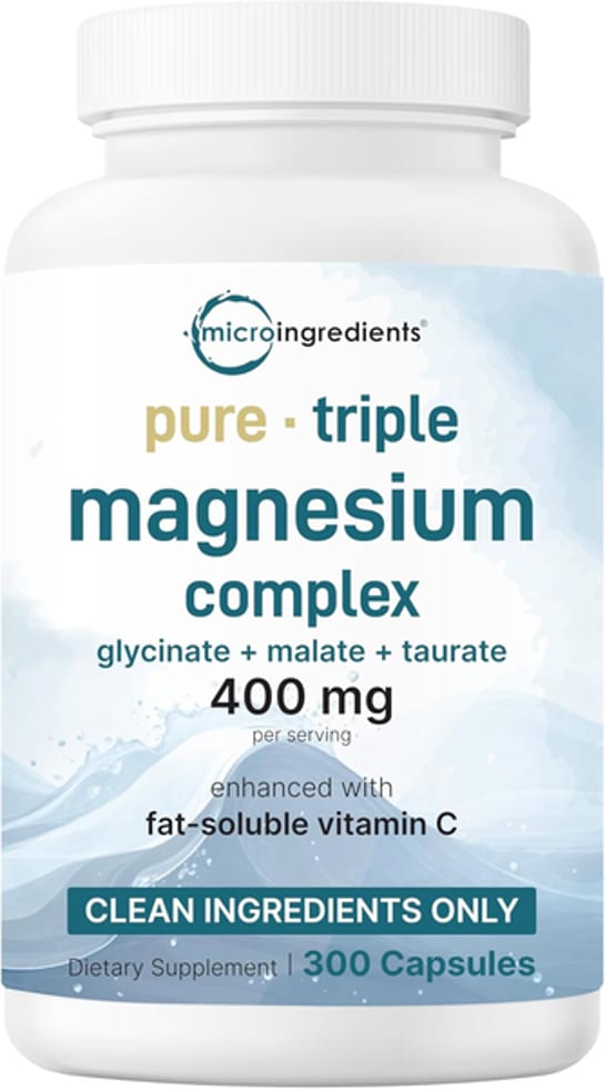 Micro Ingredients, Triple Magnesium Complex, 400 mg, 300 Capsules