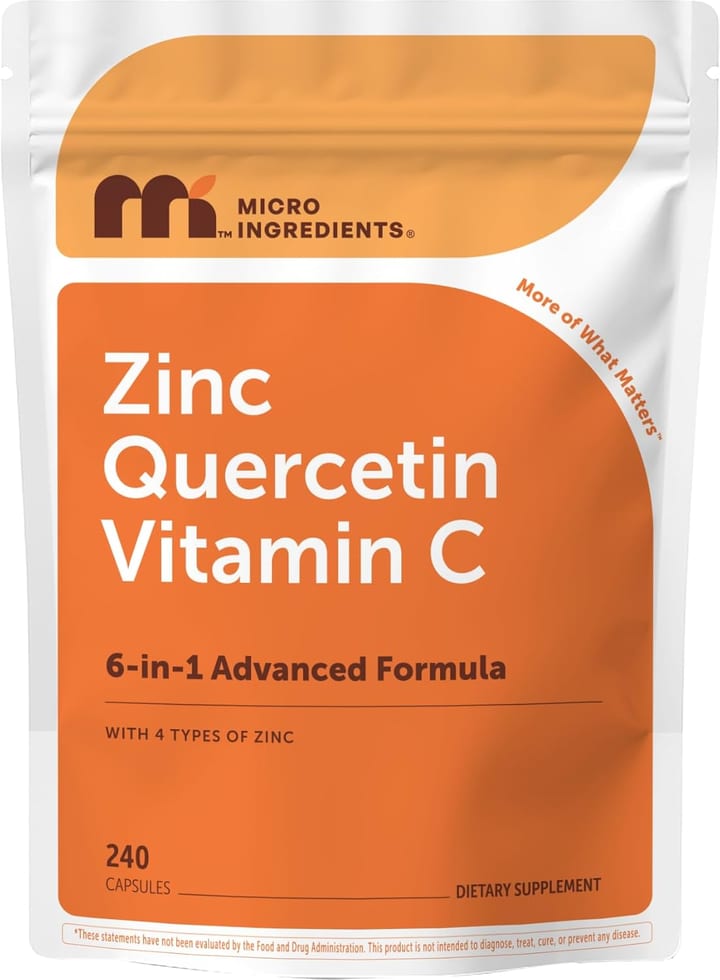 Micro Ingredients zinc carnosine 75 mg, 10-in-1 240 Capsules