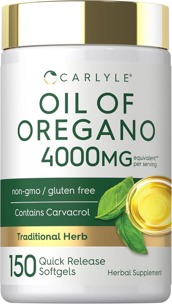 Carlyle Oil of Oregano Quick Release Softgels 4000mg, 150 Softgels