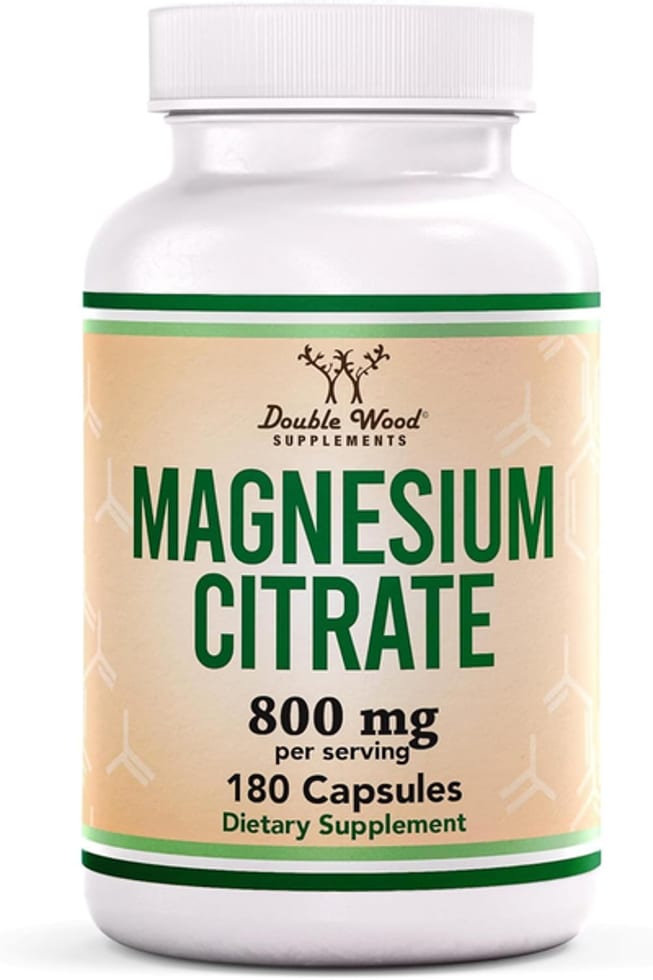 Double Wood Supplements, Magnesium Citrate, 800 mg, 180 Capsules