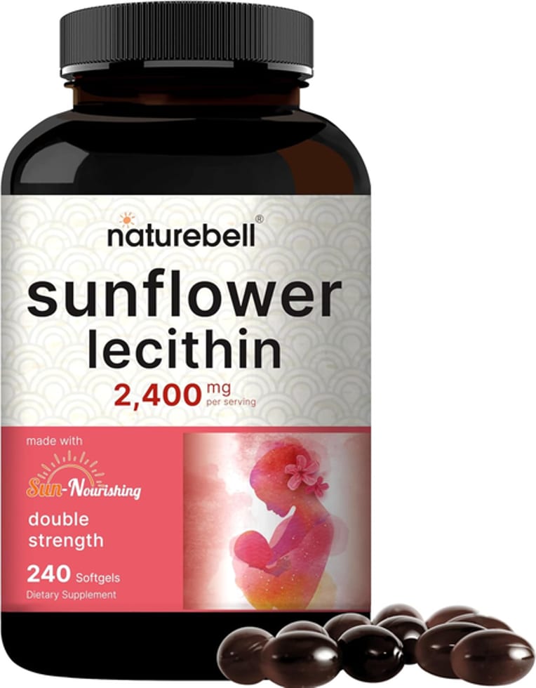 Naturebell Sunflower Lecithin 2,400mg, 240 Softgels 2,400mg 240 Softgels