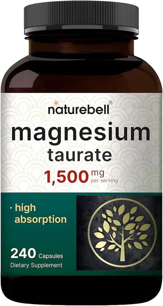 Naturebell magnesium taurate 1,500 mg 240 count
