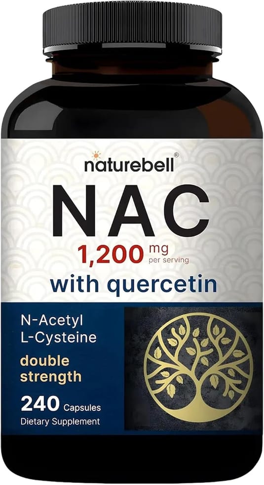 Naturebell, NAC with Quercetin, 1,200 mg, 240 Capsules