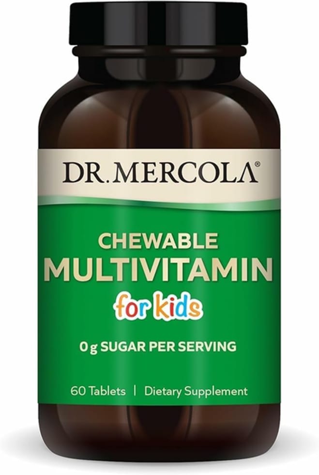 Dr. Mercola, Chewable Multivitamin for Kids, 28 Vitamins & Minerals, 60 Tablets