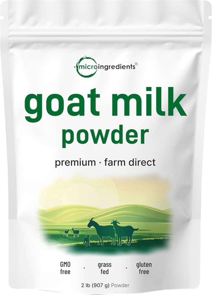 Micro Ingredients, Goat Milk Powder, Grass-Fed Australian, 2 Lb
