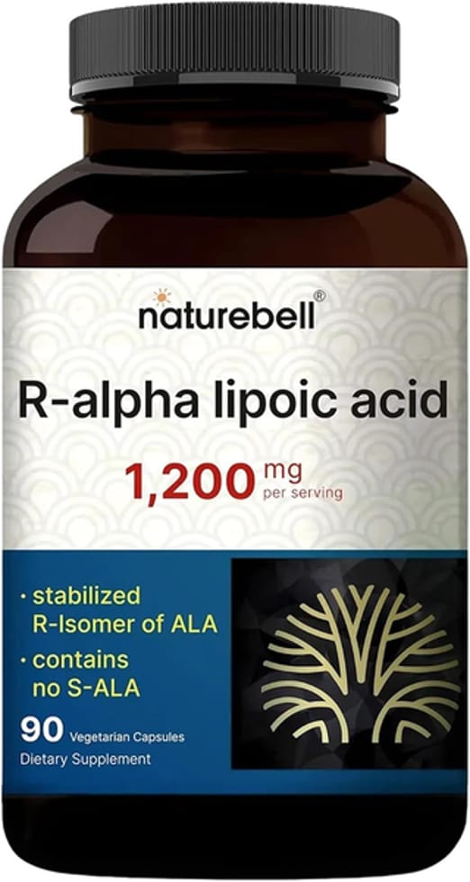 NatureBell R-Alpha Lipoic Acid 1,200 mg 90 Vegetarian Capsules
