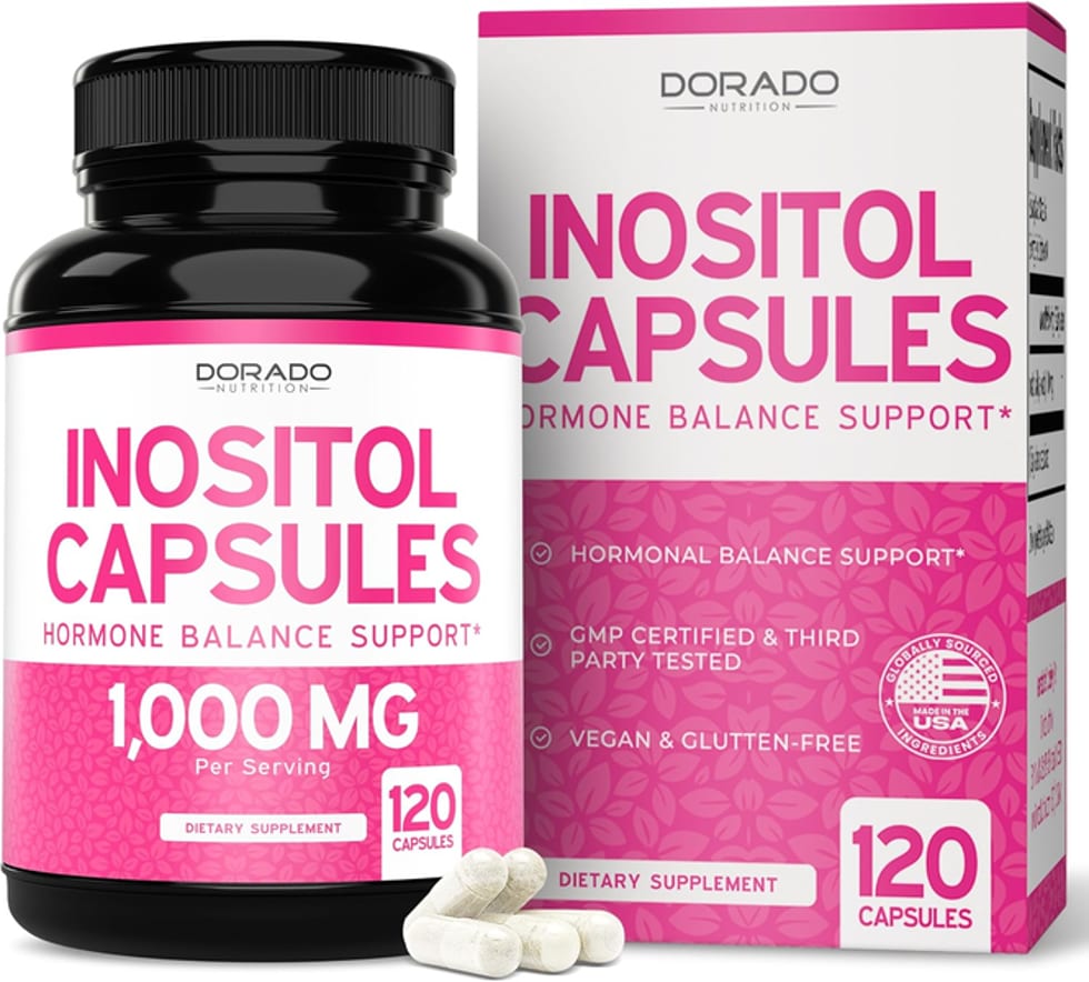 DORADO NUTRITION Myo-Inositol Capsules 1,000 mg per serving 120 capsules