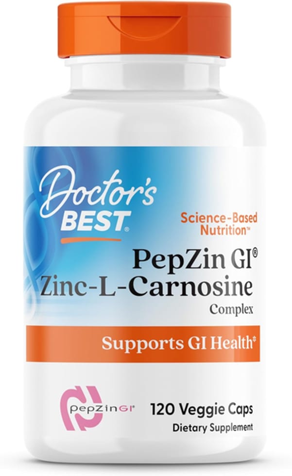 Pepzin Gi Zinc-L-Carnosine Complex 120 Veggie Caps